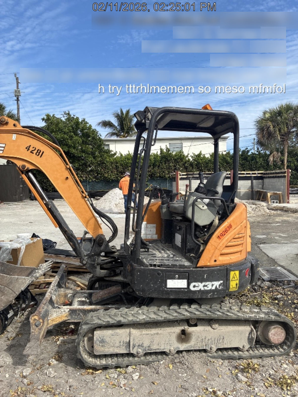 2018 CASE CX37C