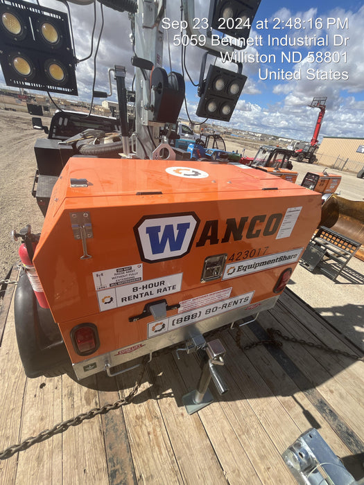2024 Wanco WLTT-4MM4K Diesel, Deep Sea Controller, Shore Power Plug, Auto Start, (4) 350W LED Floodlights, 4kW Generator, 60 Gal Fuel Tank, 2" Ball, T3