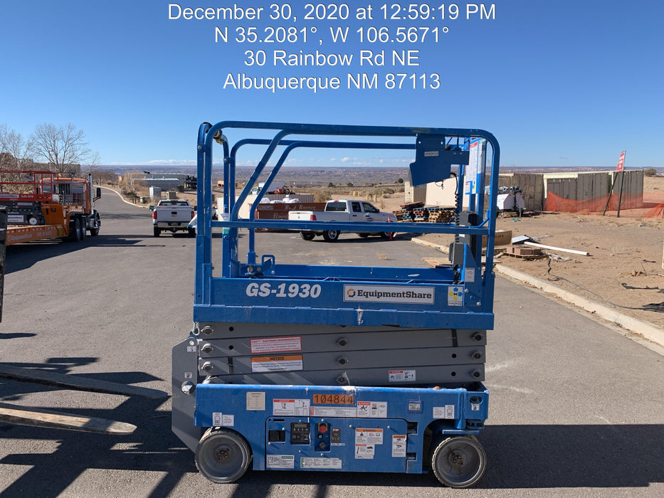 2020 Genie GS-1930 Fixed rails with chain entry gate - Pre A92.20