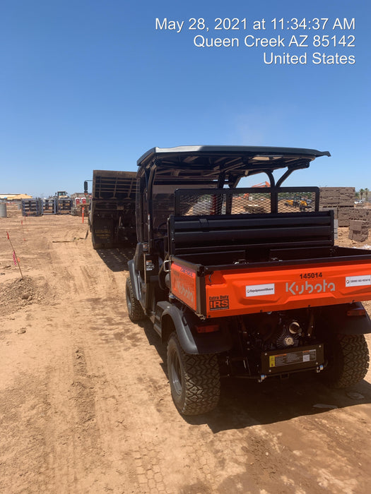 2022 Kubota RTV-X1140W-H Plastic Canopy, Windshield Acrylic Clear, LED Strobe Light, Wire Harness Kit, Back up Alarm