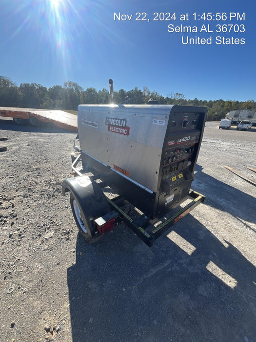 2024 Lincoln Electric LE400 Kubota V1505, Trlr, Cable Rack, Light Kit, ES Decals, T3