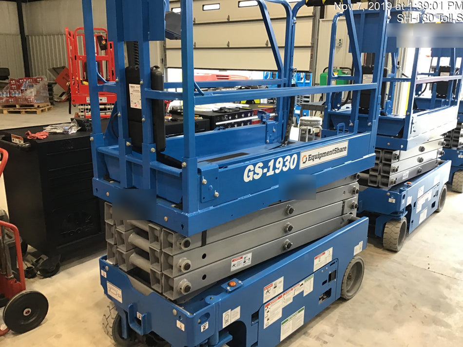 2019 Genie GS-1930 Fixed Rails with Chain Entry