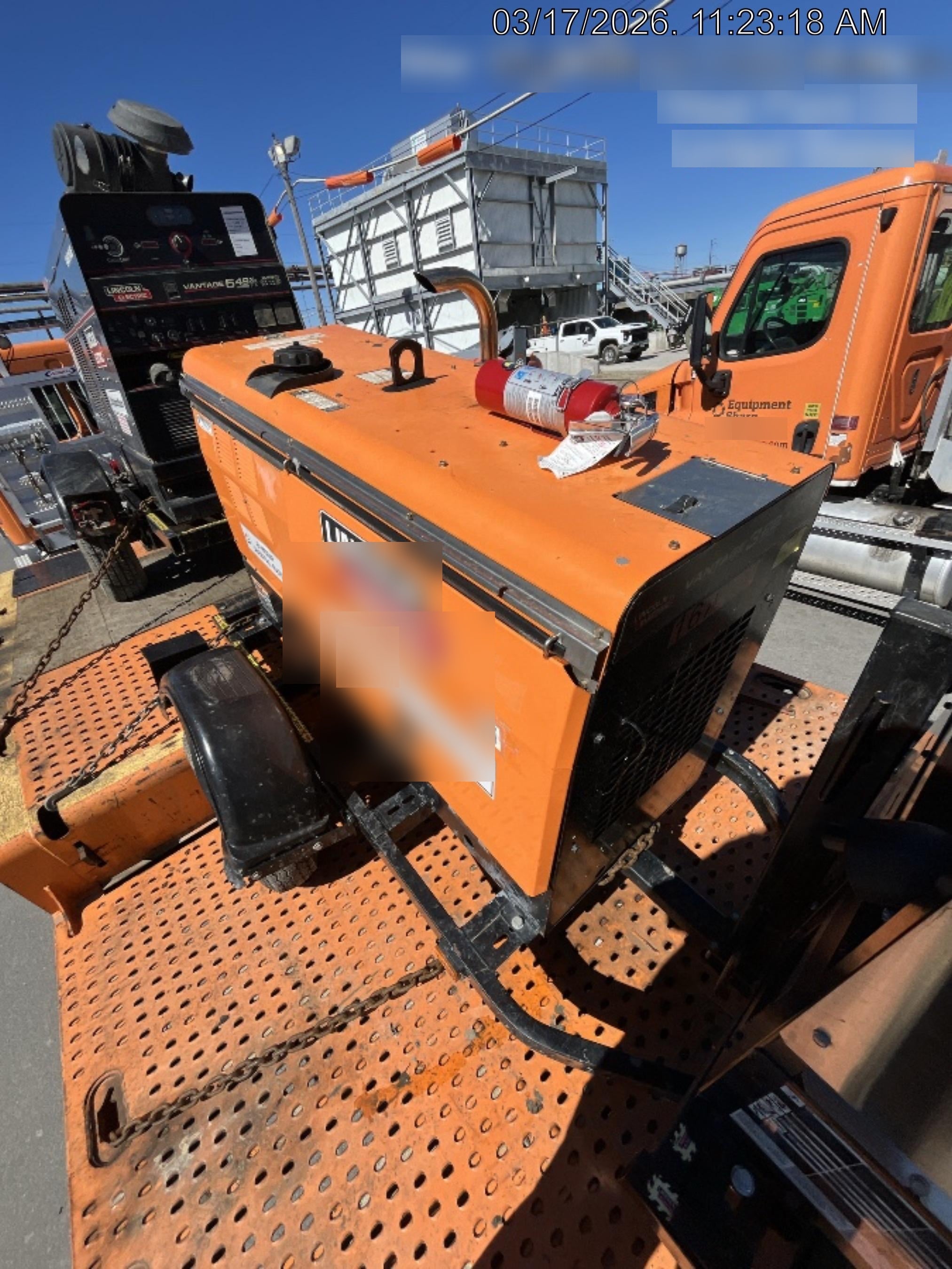 2021 Lincoln Electric Vantage 322 Vantage 322 Ready Pak 3 w/ Decals, ORANGE (includes trailer, cable rack, fender light kit) NO Telematics