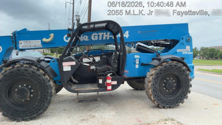 2018 Genie GTH-844 Genie GTH-844 w/ROPS, Work Lights, Solid Tires, RH Cab Mesh, Beacon, 60" Carriage and Forks
