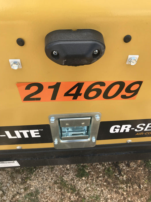 2022 Allmand NLV3GR (4) LED Light Fixture 350W, 23' Vertical Mast, 3kW Prime, Towable, Deep Sea L401, Leveling Jacks, Yanmar T4F 5.8hp