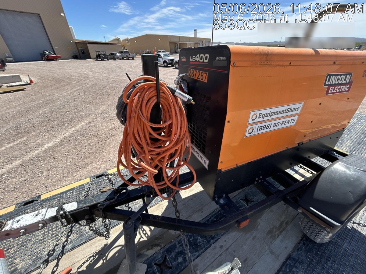 2023 Lincoln Electric LE400 Kubota V1505, Trlr, Cable Rack, Light Kit, ES Decals, T3