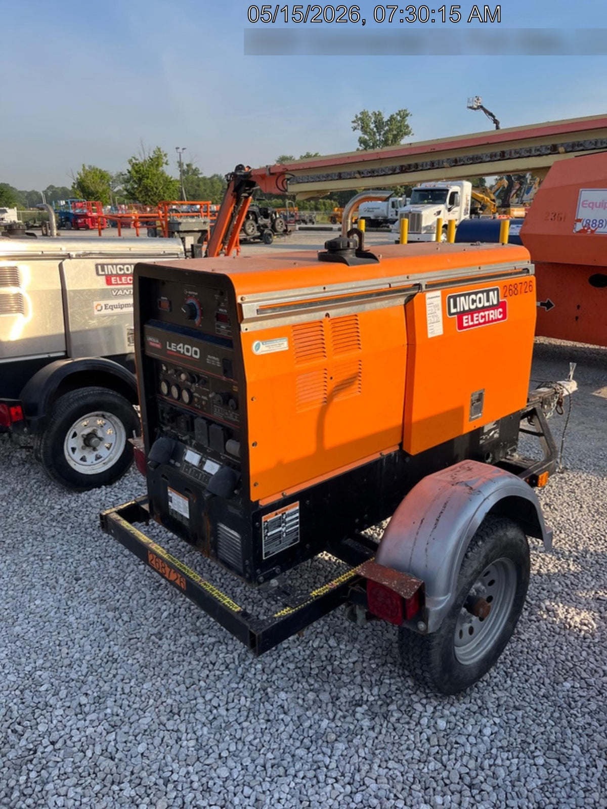 2022 Lincoln Electric LE400 Kubota V1505, Trlr, Cable Rack, Light Kit, ES Decals, T3