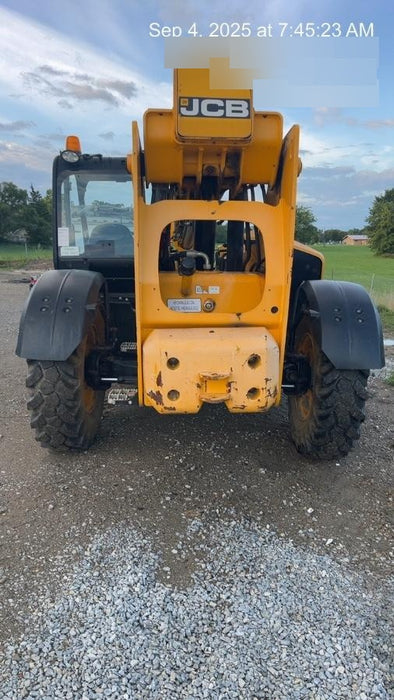 2019 JCB 506-36 Canopy, 74 HP, FF Tires, STD Worklight, Beacon, Aux Hydraulics, Lifting Eye, Back up Alarm 48" Carriage/48" Forks