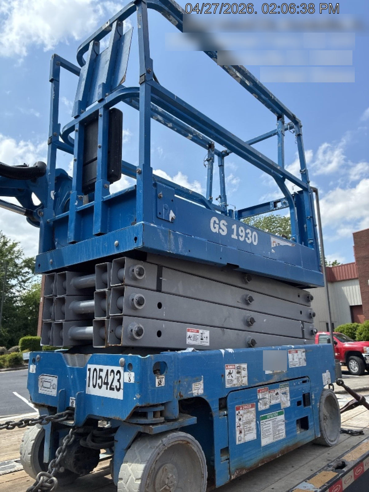 2020 Genie GS-1930 Solid Non Marking Tires, Beacon, Folding rails with half height swing gate