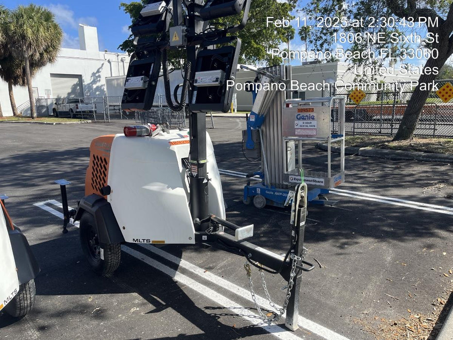 2025 Generac MLTS-4 Diesel, Mitsubishi L2E, 7.1 hp @1800 rpm, Flex Switch 120V Input, Powerzone Controller, (4) 320W LED Lights, 4kW Generator, 39.9 Gal Fuel Tank, 2" Ball, T3, ES Decals