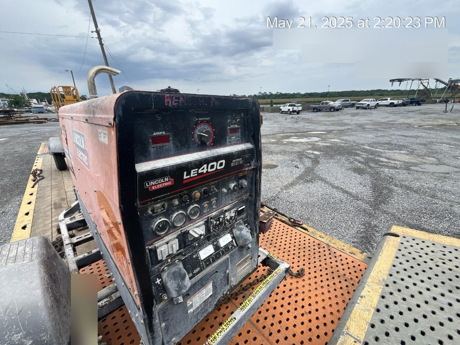 2022 Lincoln Electric LE400 Kubota V1505, Trlr, Cable Rack, Light Kit, ES Decals, T3