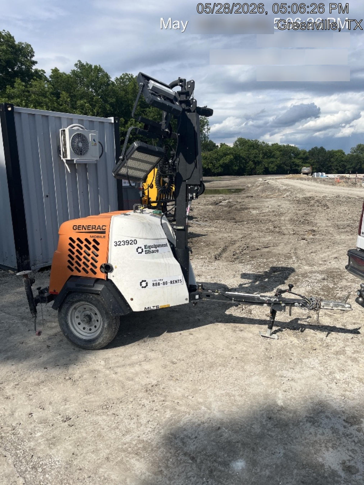 2023 Generac MLT2 Diesel, Flex Switch 120V Input, Powerzone Controller, (4) 320W LED Lights, 4kW Generator, 39.9 Gal Fuel Tank, 2" Ball, T3