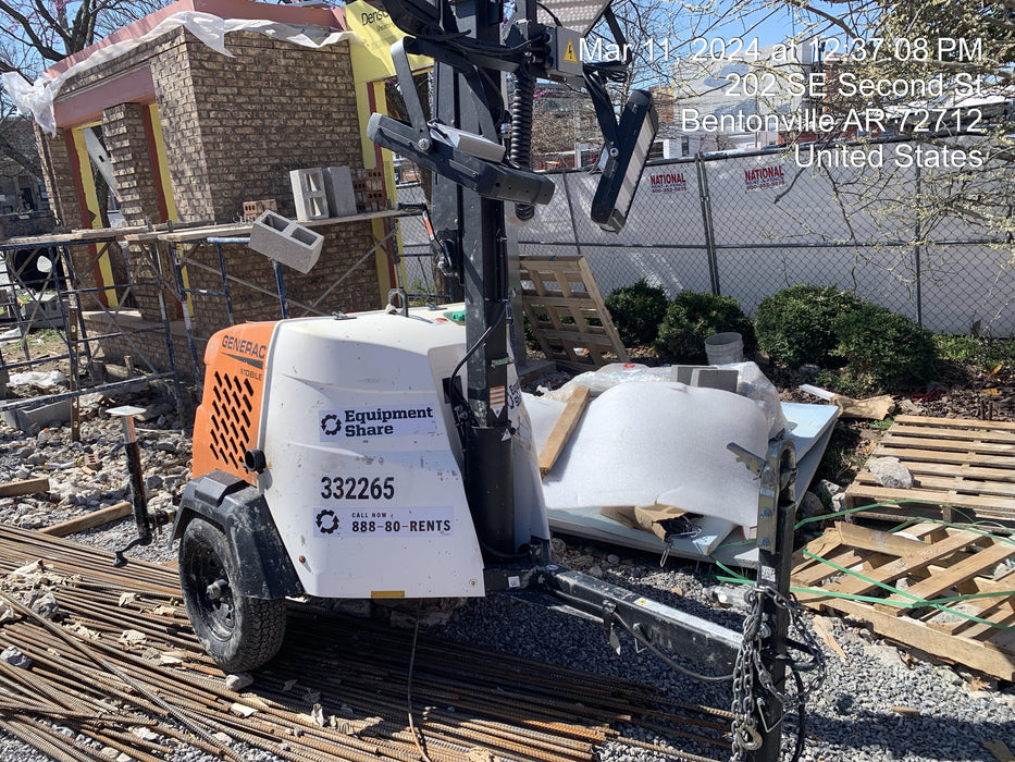 2023 Generac MLT2 Diesel, Flex Switch 120V Input, Powerzone Controller, (4) 320W LED Lights, 4kW Generator, 39.9 Gal Fuel Tank, 2" Ball, T3