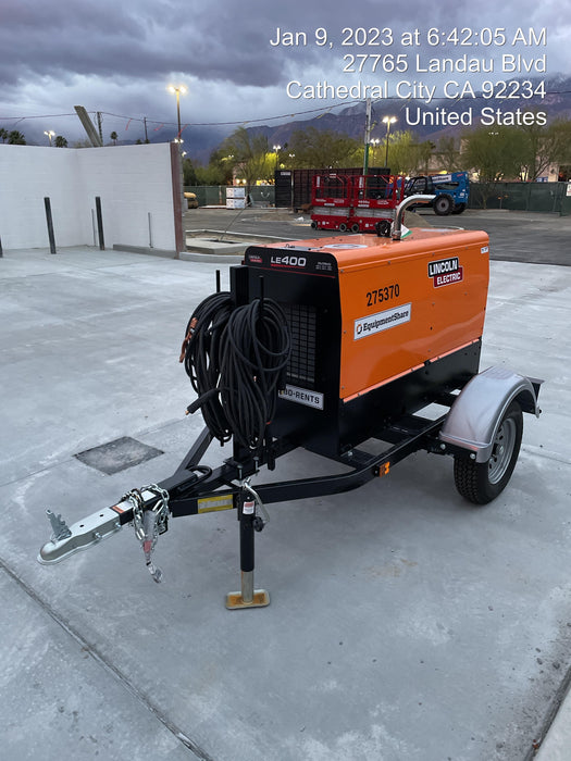 2022 Lincoln Electric LE400 Kubota V1505, Trlr, Cable Rack, Light Kit, ES Decals, T3