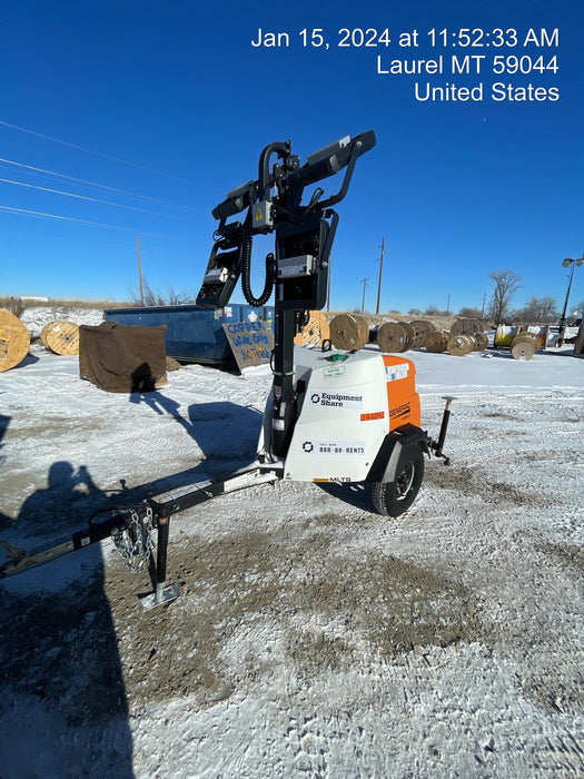 2023 Generac MLT2 Diesel, Flex Switch 120V Input, Powerzone Controller, (4) 320W LED Lights, 4kW Generator, 39.9 Gal Fuel Tank, 2" Ball, T3