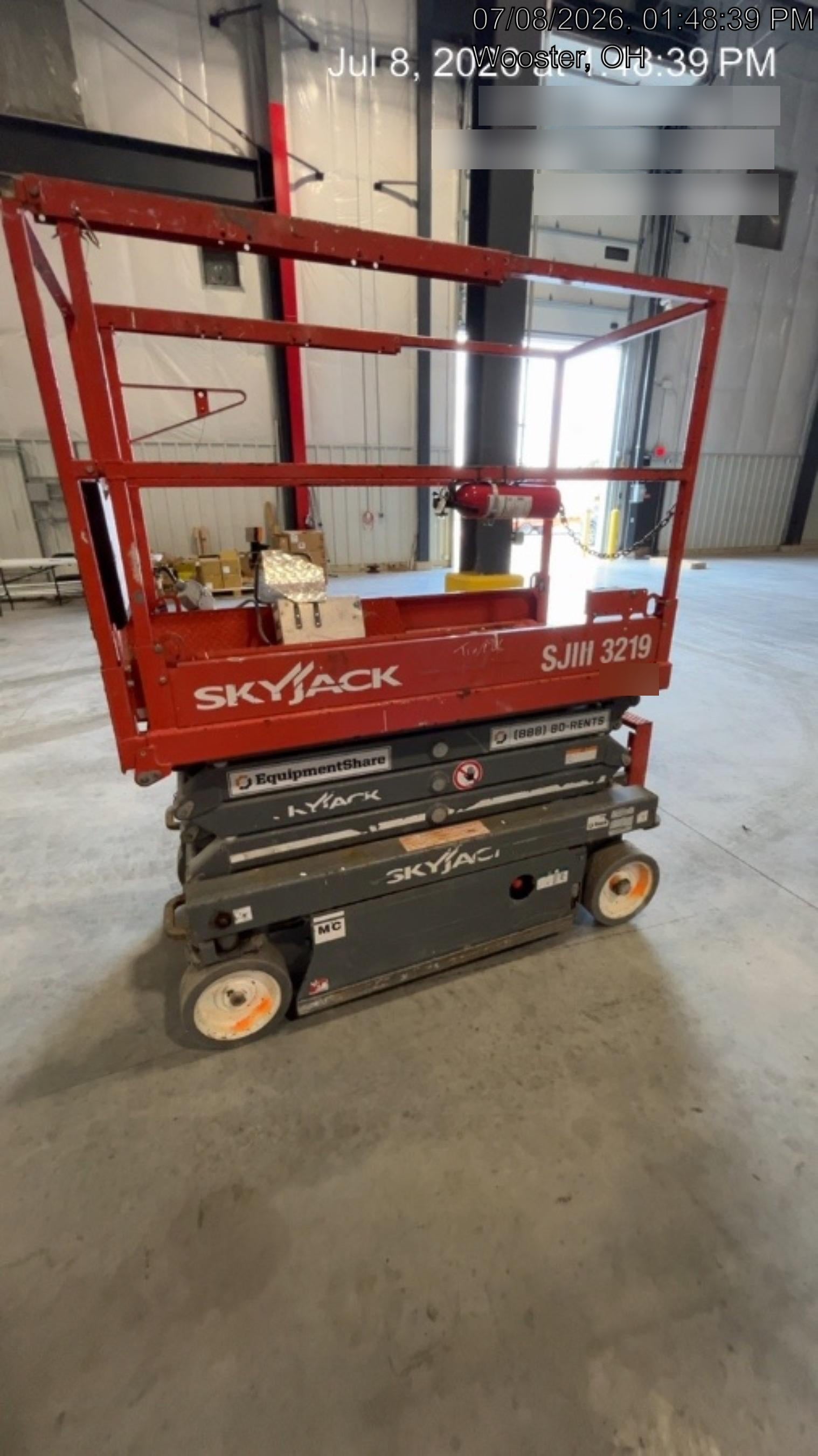 2018 Skyjack SJIII-3219 Standard Rental Specs