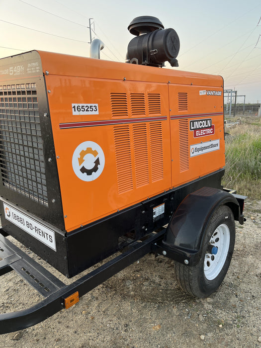 2021 Lincoln Electric Vantage 549X Ready Pak 3, ORANGE (includes trailer, cable rack, fender light kit)