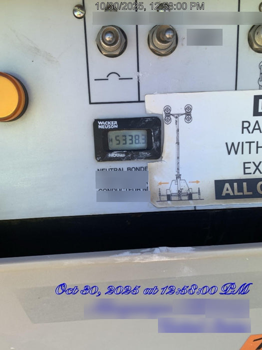 2018 Wacker Neuson LTV6K-MH Wacker Neuson LTV6K Towable Light Tower