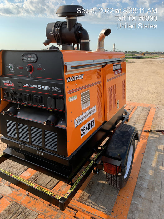 2022 Lincoln Electric Vantage 549X Crosslink Technology, Trailer Mounted, ES Decals, T3
