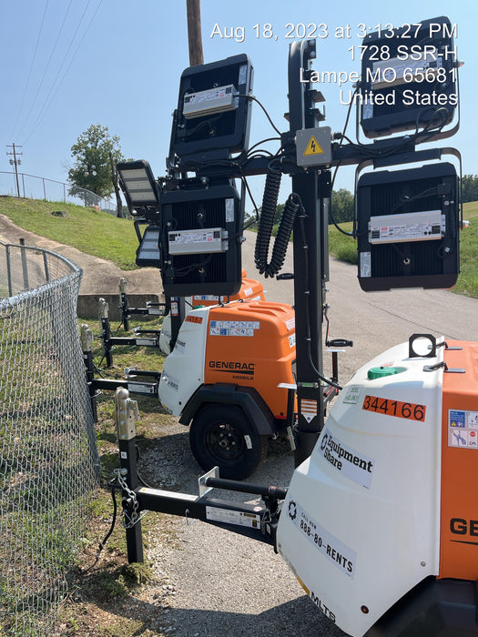 2023 Generac MLT2 Diesel, Flex Switch 120V Input, Powerzone Controller, (4) 320W LED Lights, 4kW Generator, 39.9 Gal Fuel Tank, 2" Ball, T3