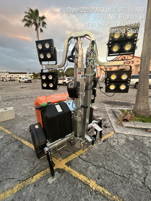 2023 Wanco WLTT-4MM4K Diesel, Deep Sea Controller, Shore Power Plug, Auto Start, (4) 350W LED Floodlights, 4kW Generator, 60 Gal Fuel Tank, 2" Ball, T3