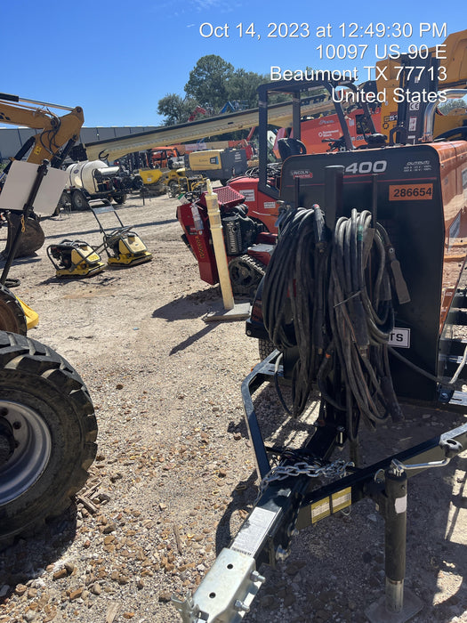 2022 Lincoln Electric LE400 Kubota V1505, Trlr, Cable Rack, Light Kit, ES Decals, T3