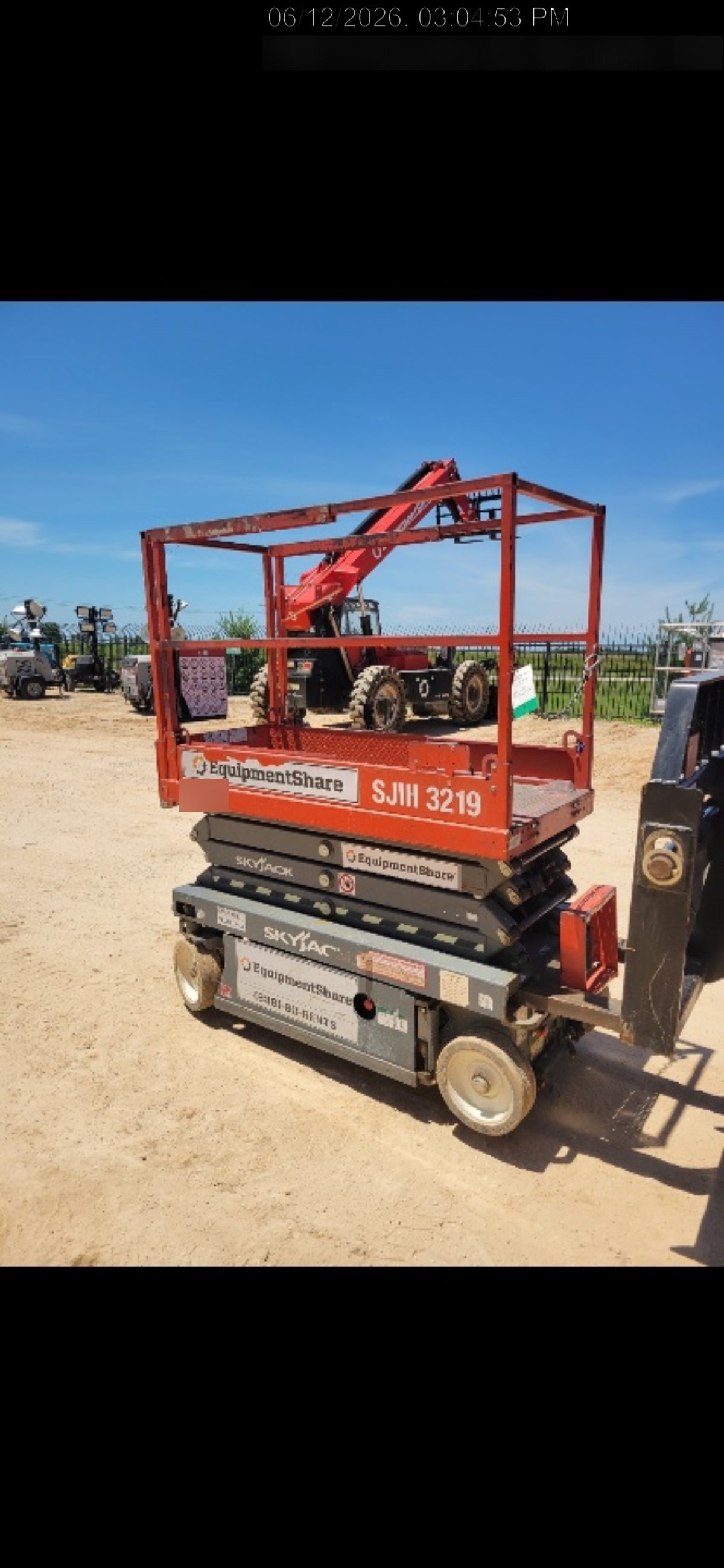 2019 Skyjack SJIII-3219 Standard Options, Trojan Batteries