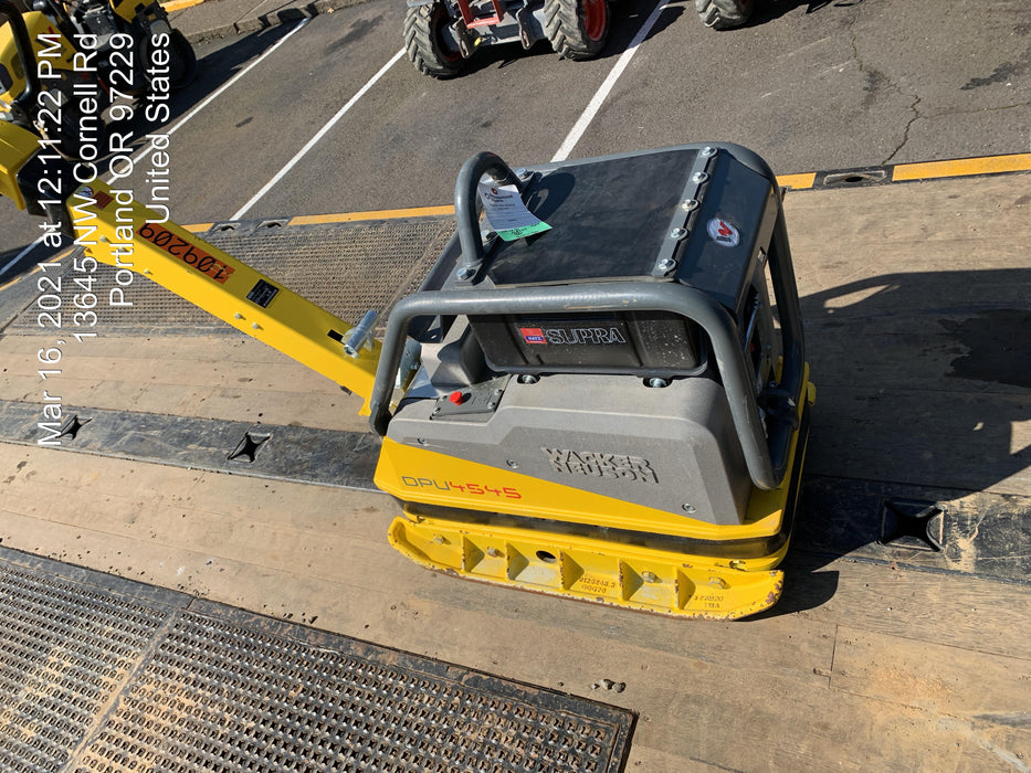 2020 Wacker Neuson DPU4545HEH Reversible Plate Compactor, Diesel