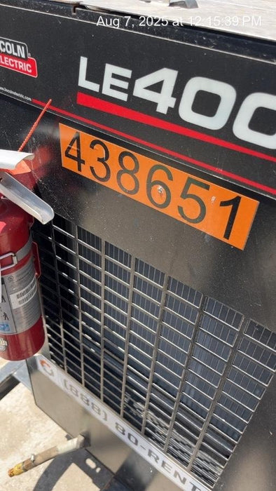 2024 Lincoln Electric LE400 Kubota V1505, Trlr, Cable Rack, Light Kit, ES Decals, T3