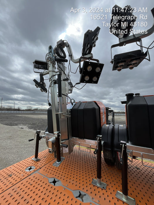 2024 Wanco WLTT-4MM4K Diesel, Deep Sea Controller, Shore Power Plug, Auto Start, (4) 350W LED Floodlights, 4kW Generator, 60 Gal Fuel Tank, 2" Ball, T3