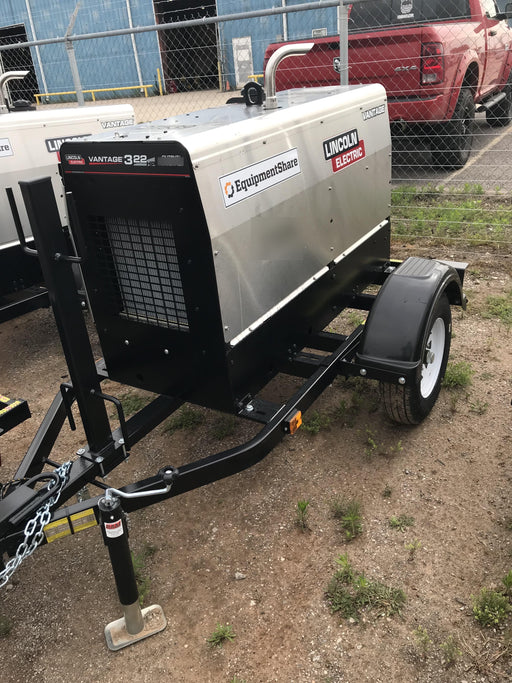 2019 Lincoln Electric Vantage 322 Lincoln Vantage 322 Welder w/Trailer, Light Kit, Cable Rack