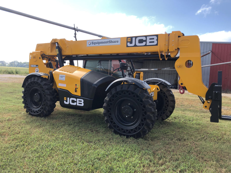 2020 JCB 509-42 Canopy, Solid Tires, Work Lights, Beacon, Aux Hydraulics, Back up Alarm, Lifting Eye, ES Decals