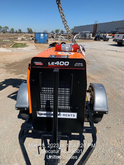 2022 Lincoln Electric LE400 Kubota V1505, Trlr, Cable Rack, Light Kit, ES Decals, T3