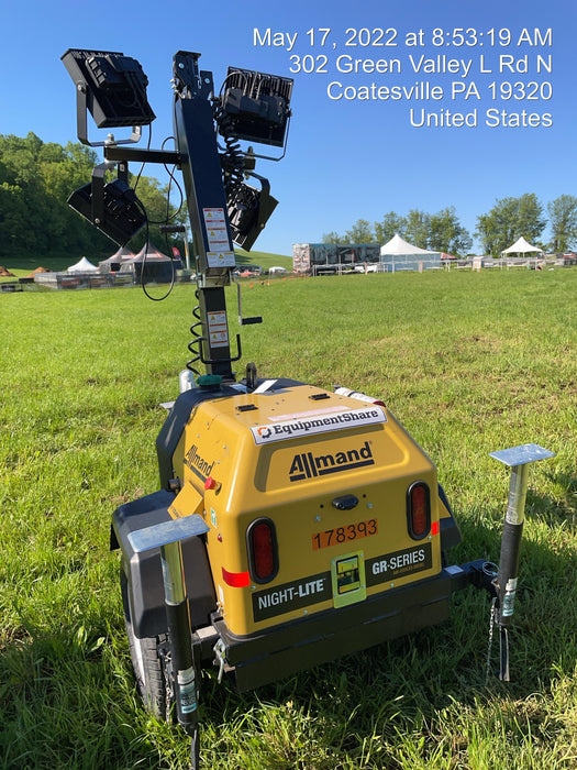 Allmand NLV3GR 3kW Light Plant - LED