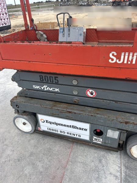 2018 Skyjack SJIII-3219 Skyjack SJIII3219 Scissor Lift w/Trojan Batteries