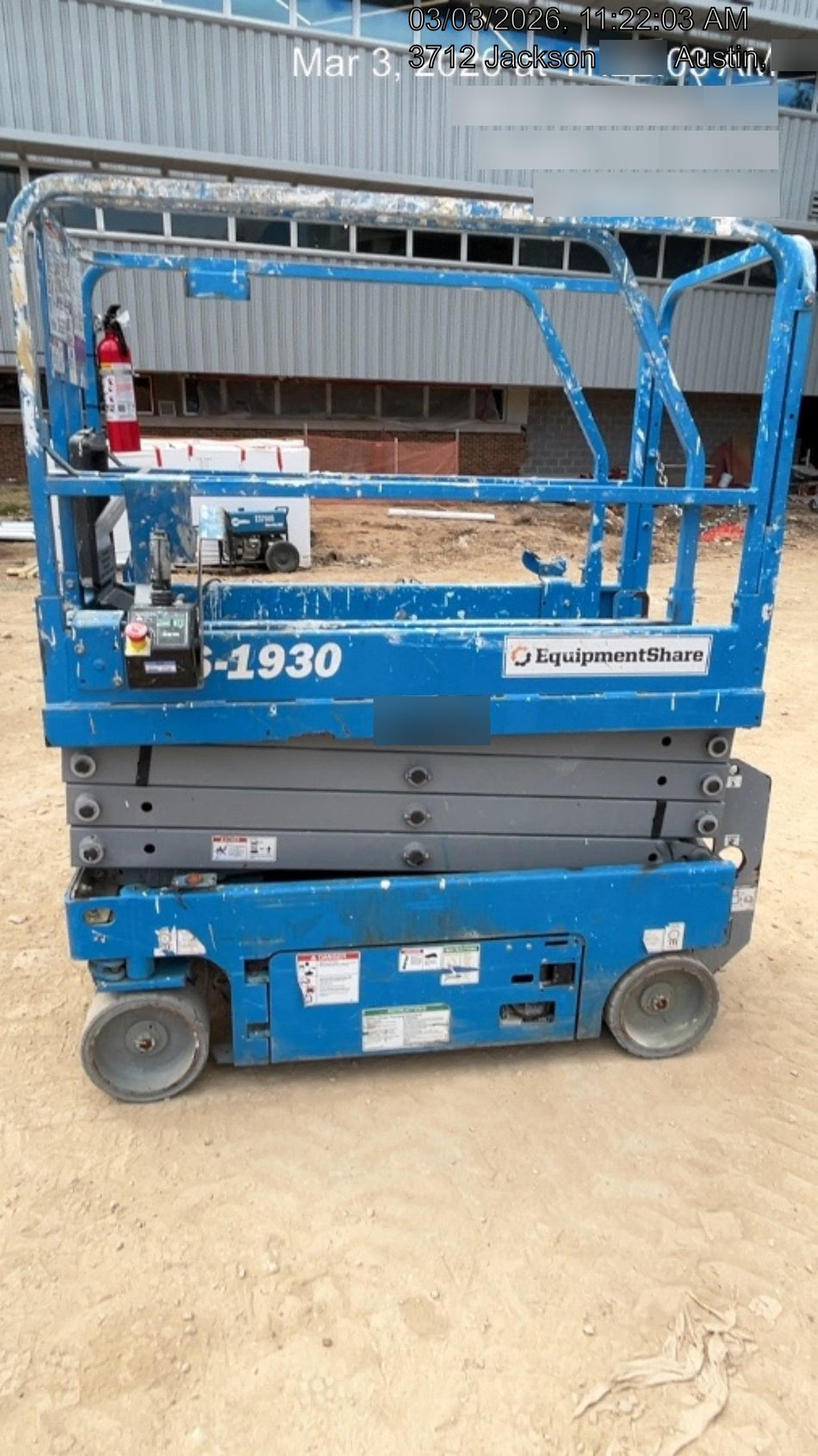 2019 Genie GS-1930 Fixed Rails with Chain Entry