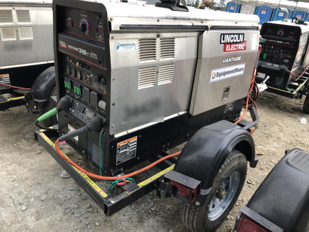 2019 Lincoln Electric Vantage 322 Welder Ready-Pak 3, Two wheel trailer, Fender and Light kit, Cable Rack