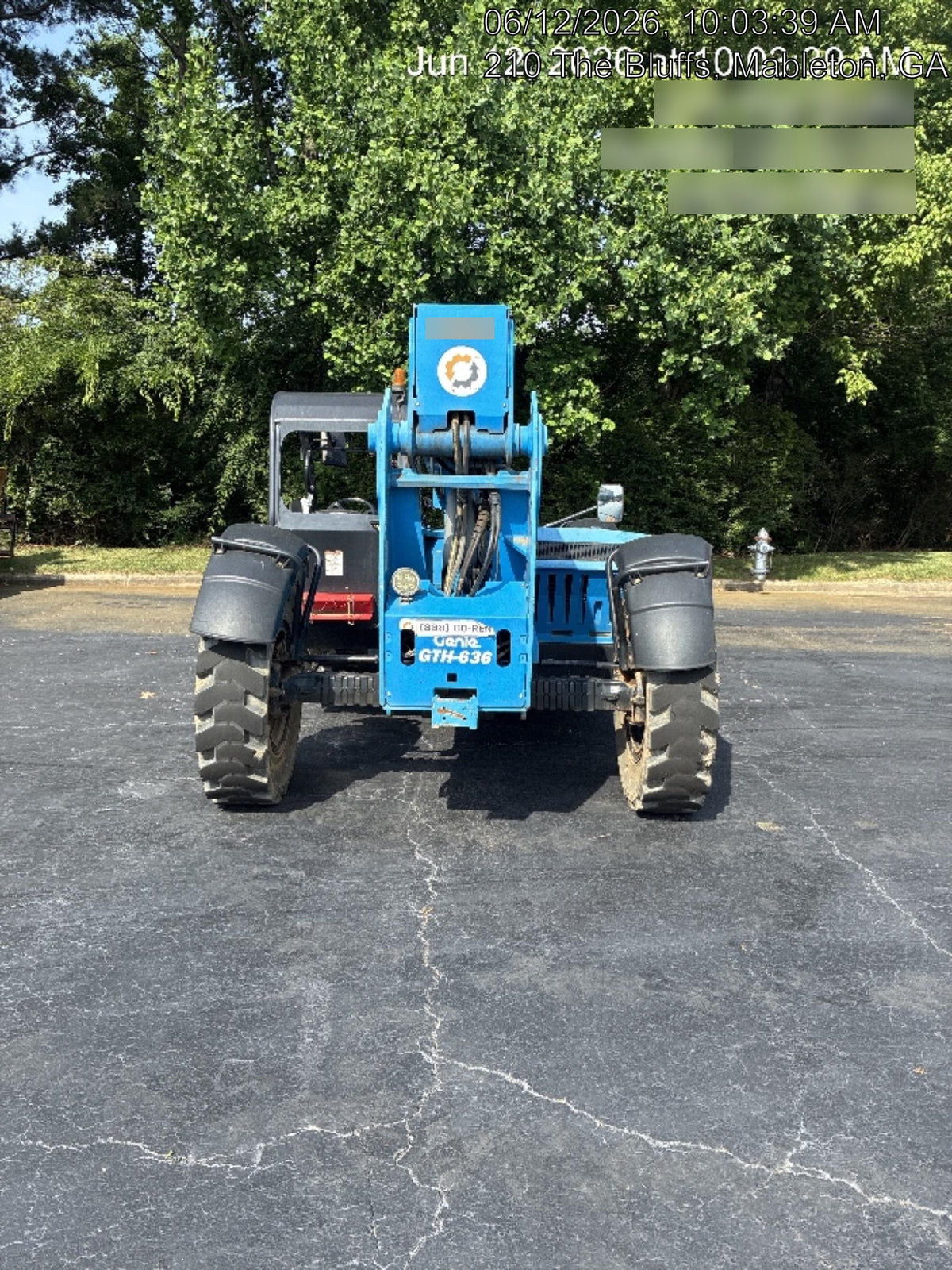 2018 Genie GTH-636 Genie GTH-636 w/Open ROPS, Solid Tires, beacon/work lights, 48" carriage/forks