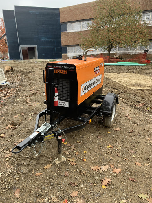 2021 Lincoln Electric Vantage 322 Vantage 322 Ready Pak 3 w/ Decals, ORANGE (includes trailer, cable rack, fender light kit) NO Telematics