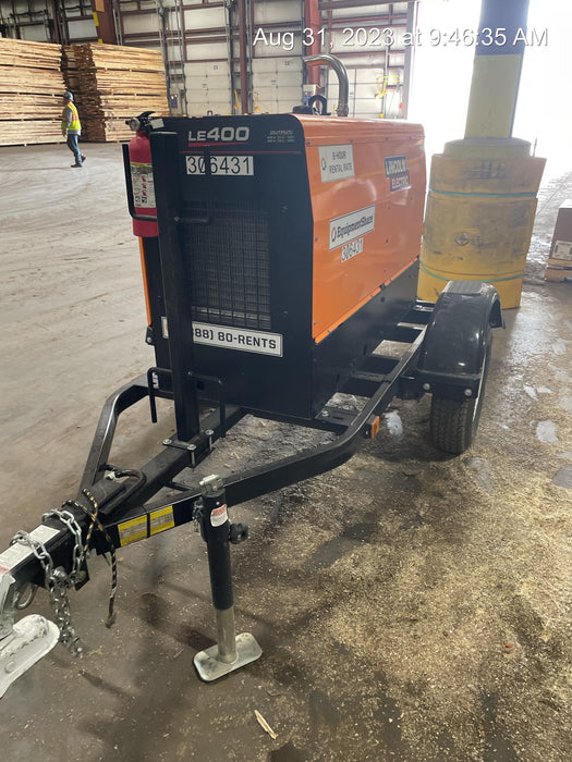 2023 Lincoln Electric LE400 Kubota V1505, Trlr, Cable Rack, Light Kit, ES Decals, T3