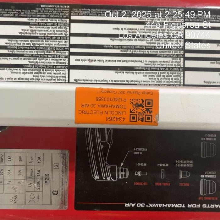 2024 LINCOLN ELECTRIC TOMAHAWK 30 AIR