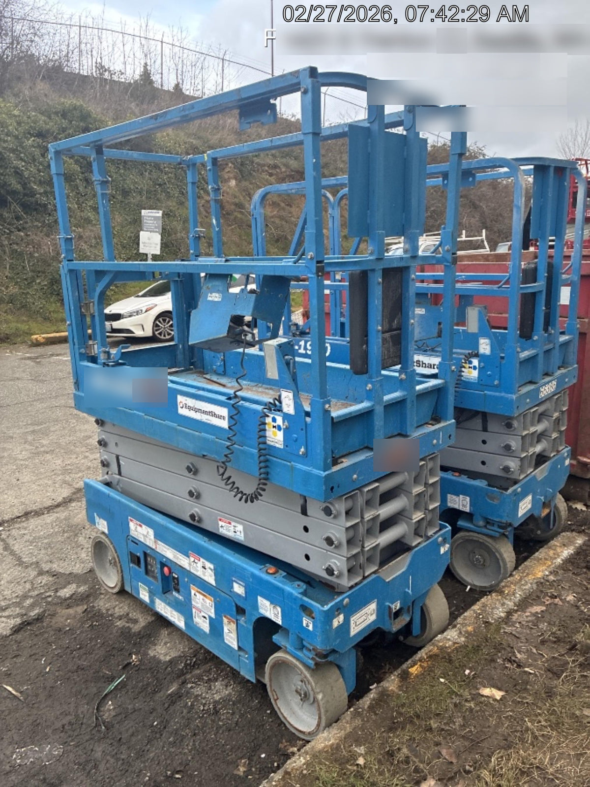 2020 Genie GS-1930 Solid Non Marking Tires, Beacon, Folding rails with half height swing gate