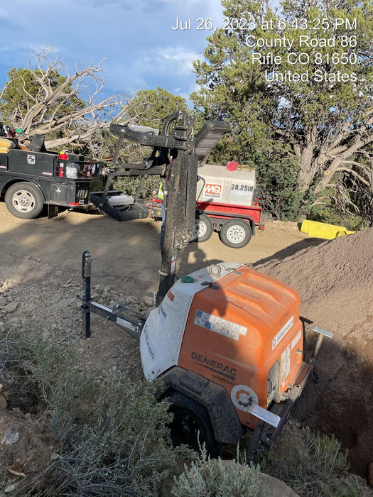 2023 Generac MLT2 Diesel, Flex Switch 120V Input, Powerzone Controller, (4) 320W LED Lights, 4kW Generator, 39.9 Gal Fuel Tank, 2" Ball, T3