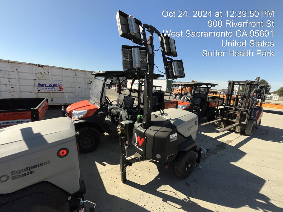 2024 Wacker Neuson LTT4 Diesel, Kohler KDW702, Deep Sea Controller, Auto Start, LED 320W, Bypass Outlet, T3