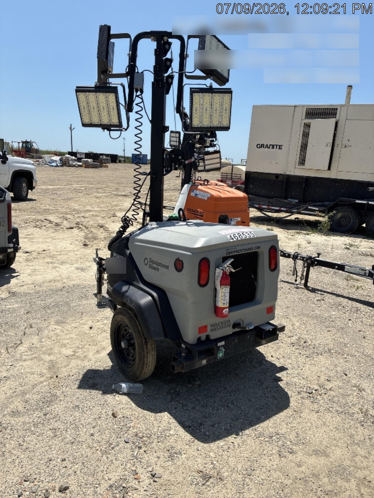 2024 Wacker Neuson LTT4 Diesel, Kohler KDW702, Deep Sea Controller, Auto Start, LED 320W, Bypass Outlet, T3