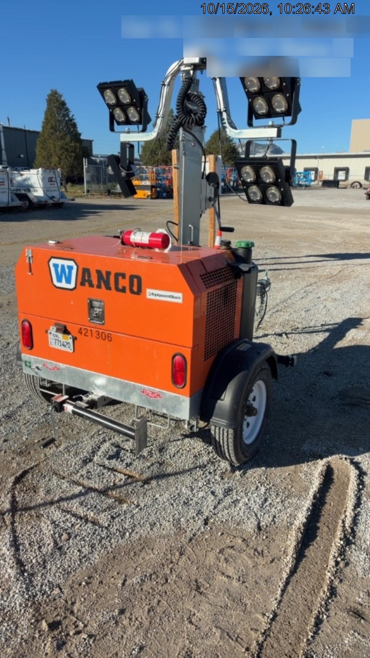 2024 Wanco WLTT-4MM4K Diesel, Deep Sea Controller, Shore Power Plug, Auto Start, (4) 350W LED Floodlights, 4kW Generator, 60 Gal Fuel Tank, 2" Ball, T3