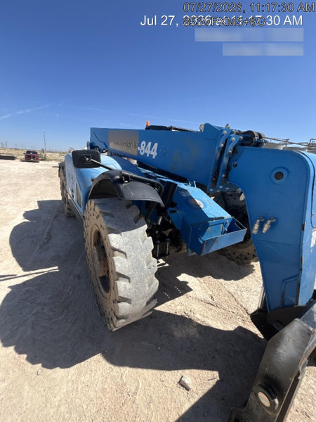 2018 Genie GTH-844 Genie GTH-844 w/Open ROPS, Solid Tires, beacon/work lights, 60" carriage/forks