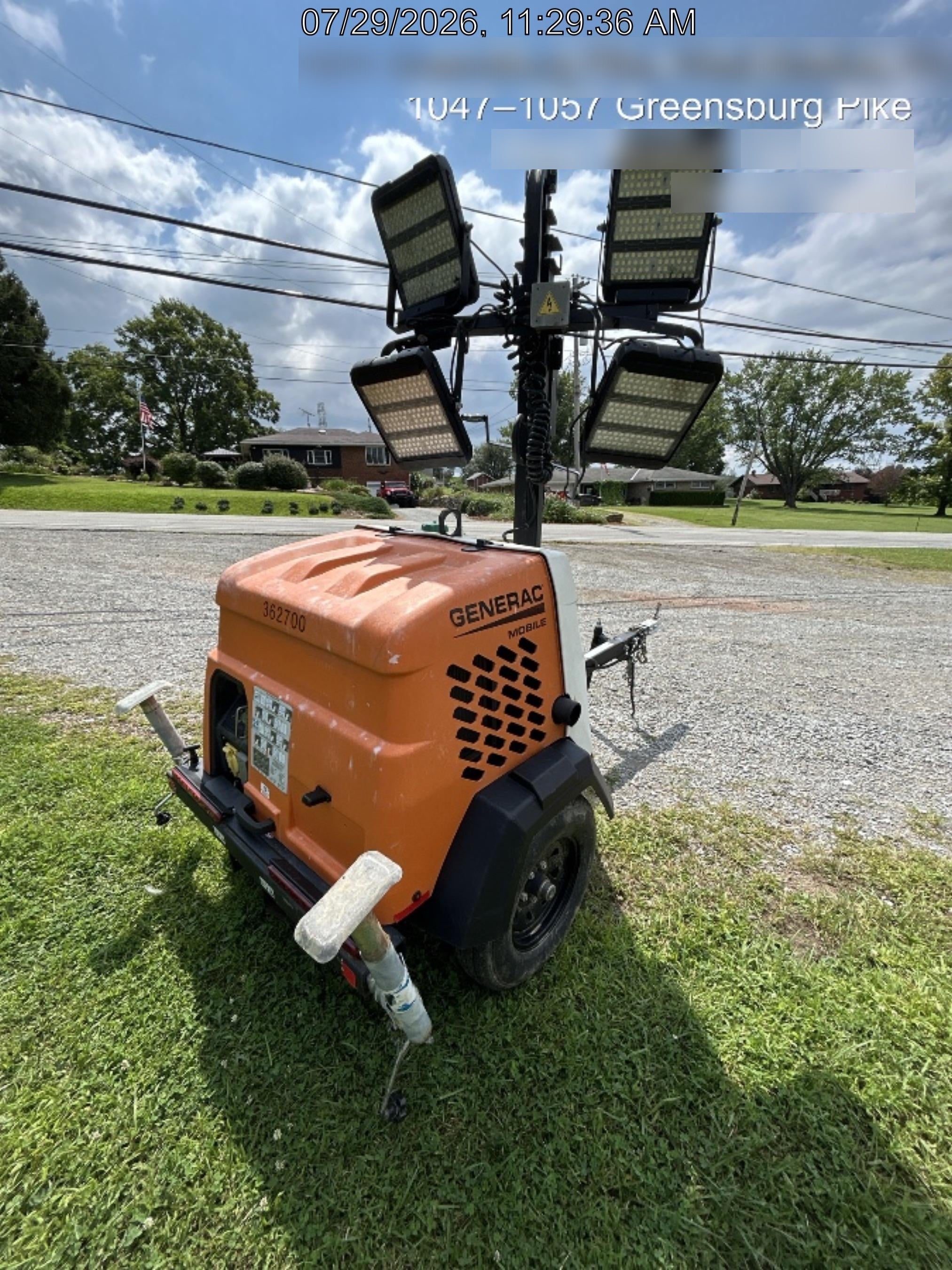 2023 Generac MLT2 Diesel, Flex Switch 120V Input, Powerzone Controller, 
(4) 320W LED Lights, 4kW Generator, 39.9 Gal Fuel Tank, 2" Ball, T3