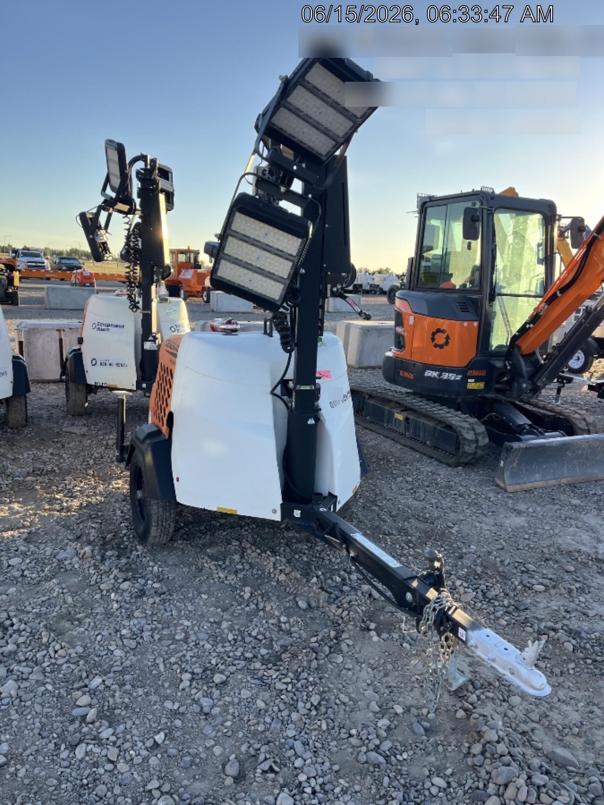 2023 Generac MLT2 Diesel, Flex Switch 120V Input, Powerzone Controller, 
(4) 320W LED Lights, 4kW Generator, 39.9 Gal Fuel Tank, 2" Ball, T3