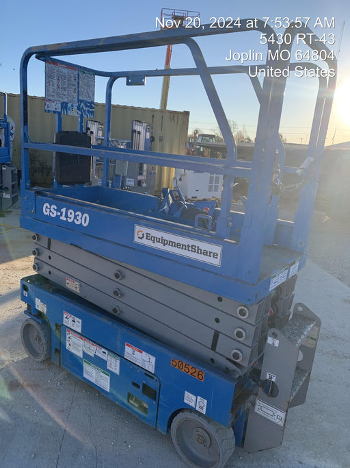 2019 Genie GS-1930 Fixed Rails with Chain Entry